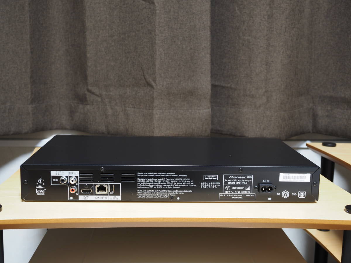 ☆ Pioneer パイオニア ブルーレイプレーヤー BDP-170-K ☆ 映像機器 ☆ Pioneer パイオニア ブルーレイプレーヤー BDP-170-K ☆ 映像機器