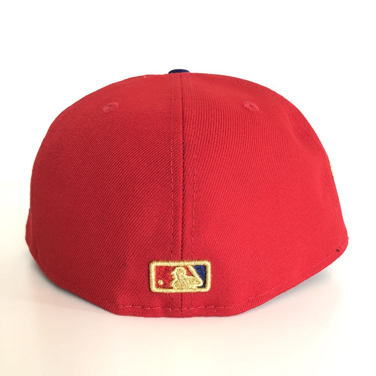 新品 限定モデル New Era ツバ裏 星条旗 59FIFTY LA Dodgers Red Cap Flag Under Visor Brim 7 3/8 58.7cm ニューエラ キャップ ドジャース_画像5
