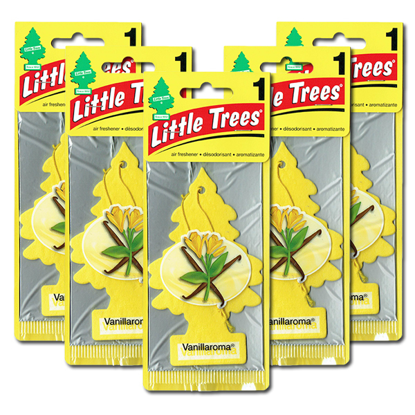 リトルツリー バニラロマ 5枚セット Little Trees 芳香剤 車 部屋 吊り下げ USA エアフレッシュナー【メール便 送料無料】の画像1