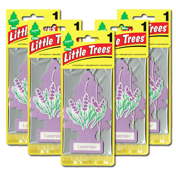 リトルツリー ラベンダー 5枚セット Little Trees 芳香剤 車 部屋 吊り下げ USA エアフレッシュナー【メール便 送料無料】の画像1