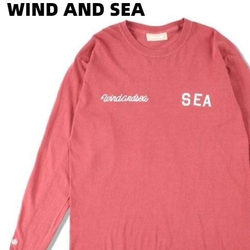 L 新品【WIND AND SEA WDS (LEAGUE) L/S T-SHIRT / CRIMSON (CS-267) WDS-CS-267 ウィンダンシー ロングスリーブ Tシャツ ロンTシャツ】