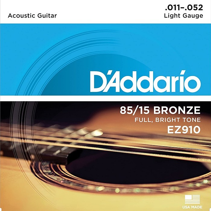 D'Addario EZ910 Light 011-052 85/15 Bronze ダダリオ アコギ弦_画像1