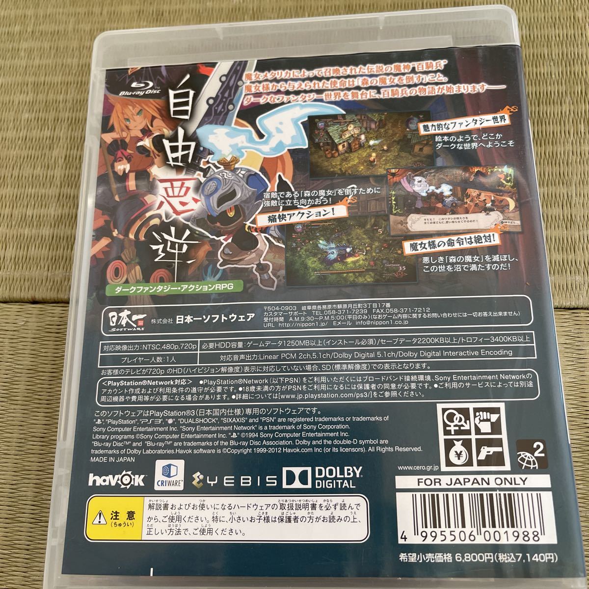 PS3ソフト PS3 魔女と百騎兵_画像2