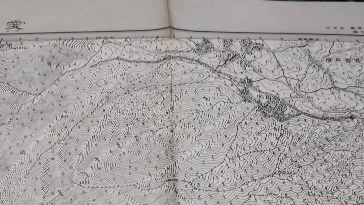 　古地図 　愛鷹山　静岡県　地図　資料　46×57cm　　明治19年測量　　昭和22年印刷　発行　B_画像6