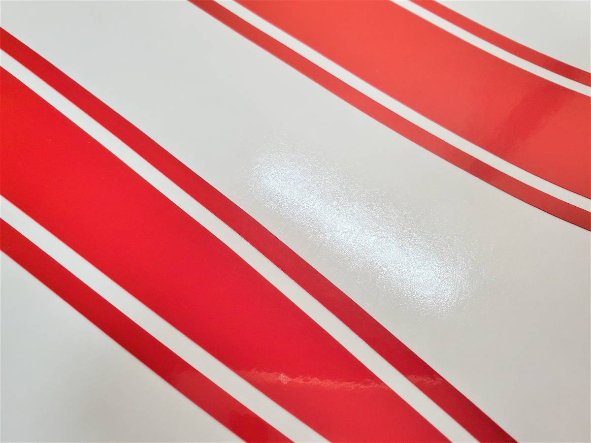CB750Four K0タイプ タンクラインステッカー 1色タイプ レッド（赤）外装デカール_画像2