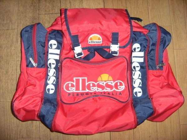 昭和レトロ★MARUEM 製品★ellesse ITALIA エレッセ リュックサック スキーバック テニスバック★スキー ゴルフ テニス 登山 アウトドア_画像1