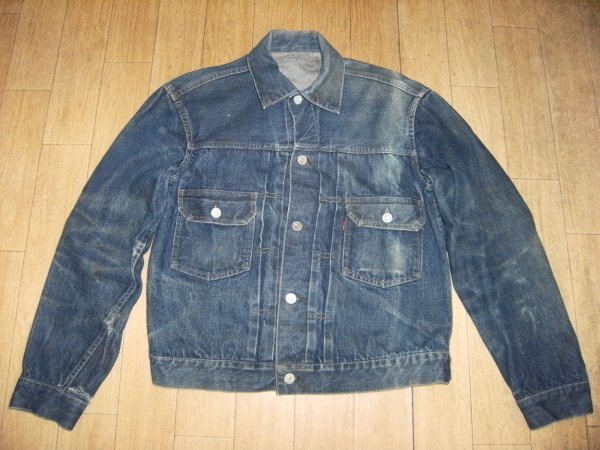 貴重★昭和レトロ★アメリカ製★ビンテージ★50年代 LEVI'S 507XX 2nd リーバイス ジージャン セカンド 刻印 17★Gジャン デニムジャケット_画像1