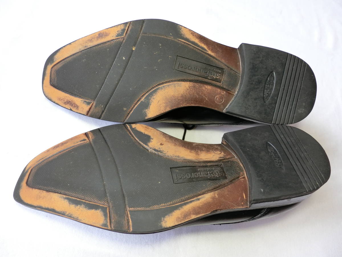 stefanorossi　ステファノロッシ　US7　25㎝　レザーシューズ　革靴　黒　ビジネス　ストレートチップ_画像6