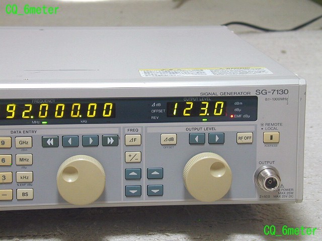 TEXIO/KENWOOD 標準信号発生器 SG-7130 Yahoo!オークション - CQ_6meter TEXIOの100k-1.3GHz標準信号