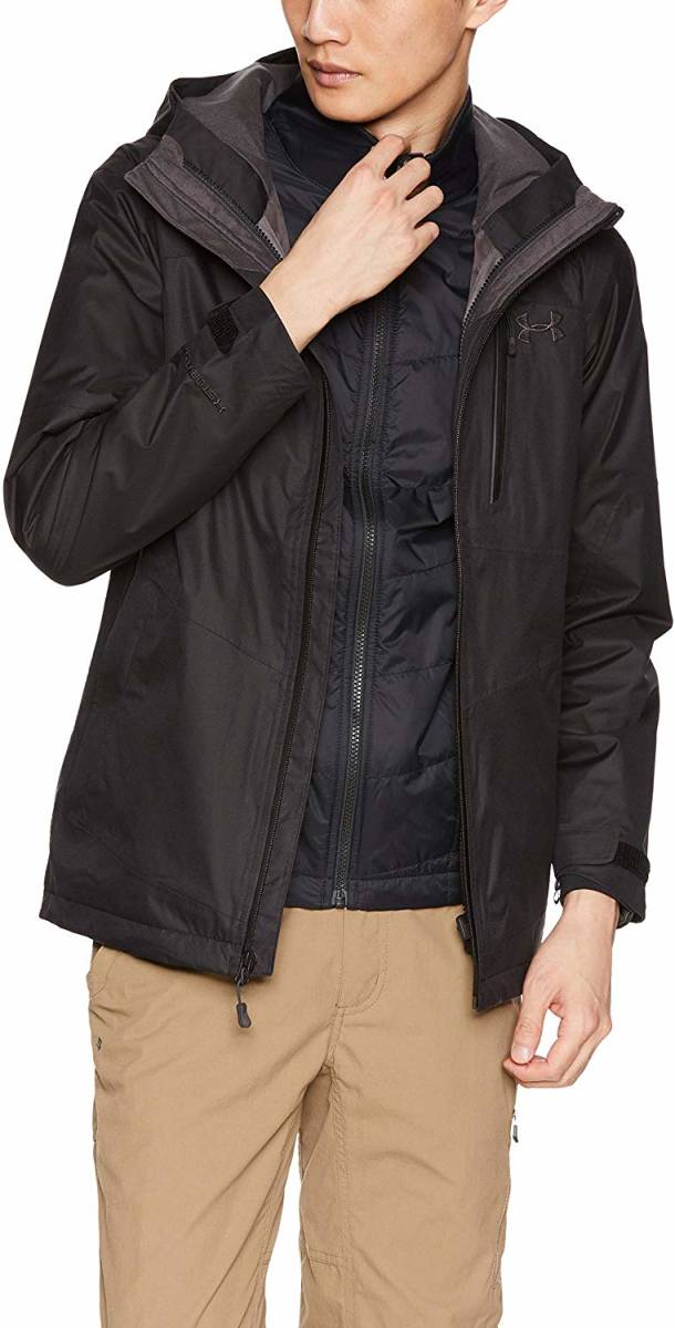 新品送料無料 UNDER ARMOUR プライム 3-in-1Jkt Sサイズ アンダーアーマーアウトドア マウンテンパーカ ウインター スノー 防水透湿 1