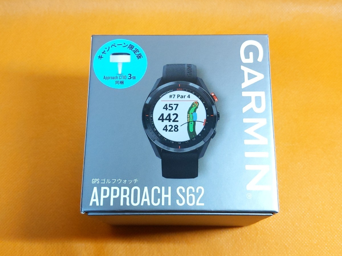 新品】GARMIN Approach ガーミン アプローチ S62 ブラック 黒 - www