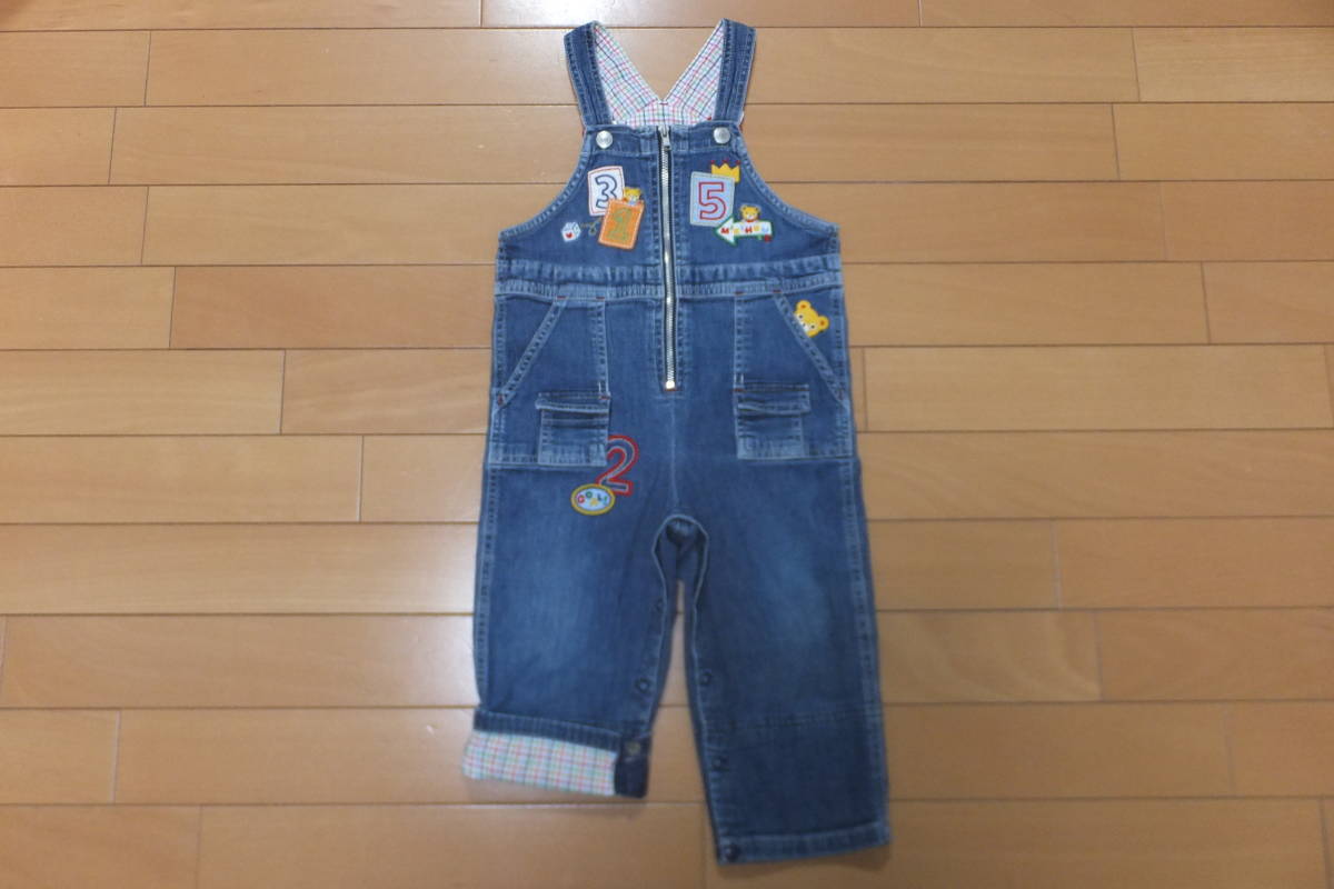  rare * Miki House * overall 90 old tag rare retro made in Japan 