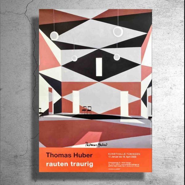 日本未流通！現代美術家『トーマス・フーバー』ドイツ限定ポスター