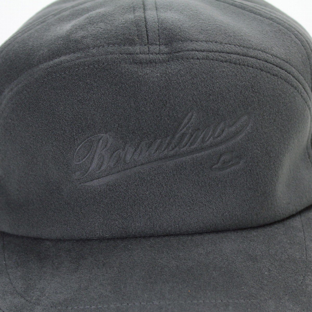 ★Borsalino ボルサリーノ キャップ Ｌ 58 CAP スエードタッチ カーフスエード ダークグレー アポロキャップ 帽子 サイズ調整_画像4