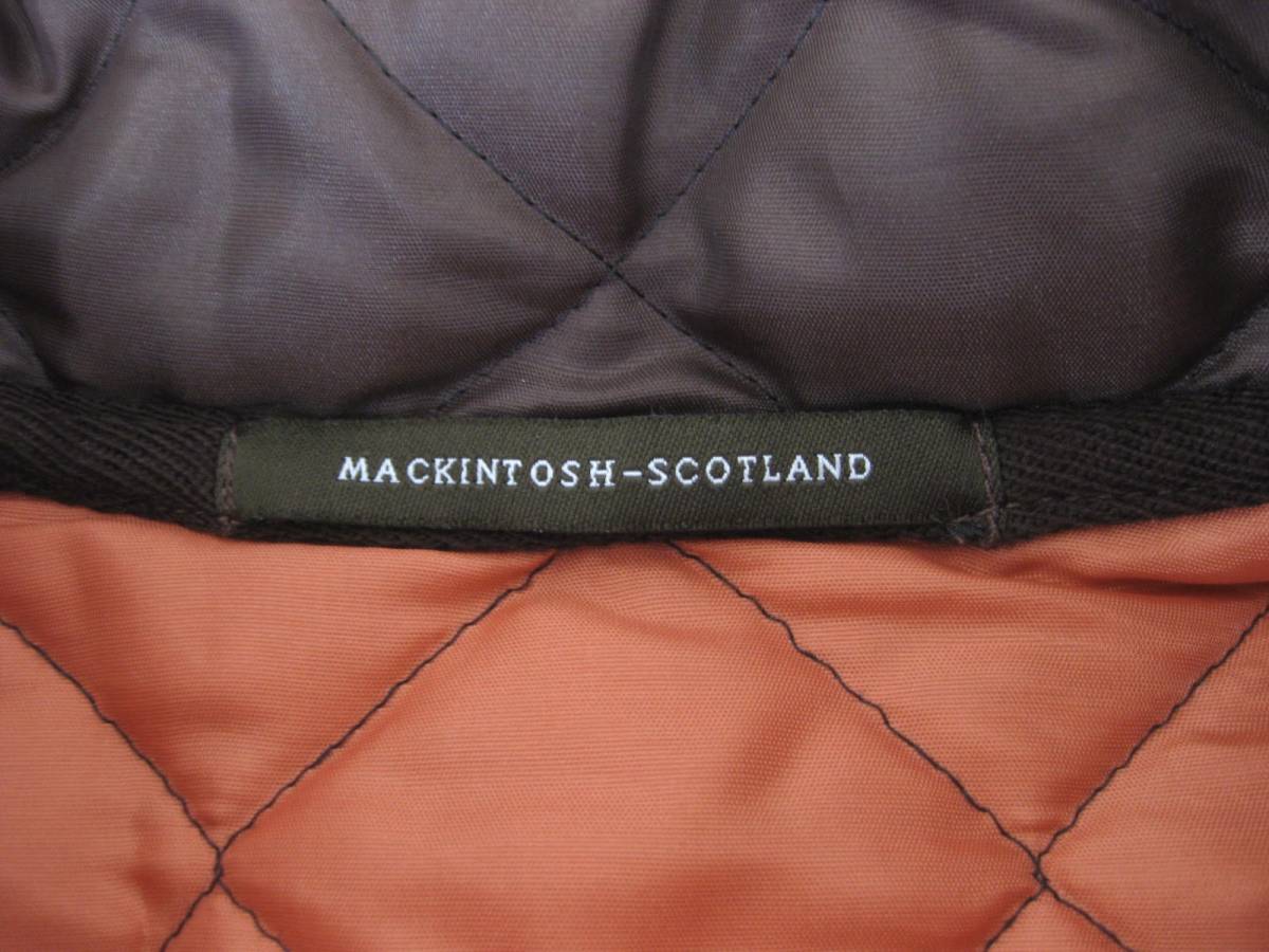 *MACKINTOSH Macintosh * стеганная куртка *32(7 номер соответствует )* шоколад *W кнопка * Scotland производства *bshop
