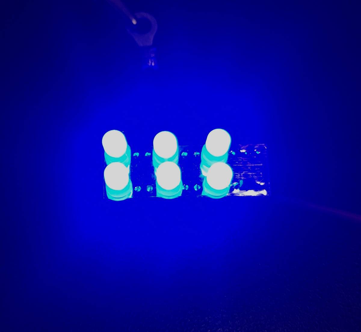 24V 角マーカー ブルー LEDユニット デコトラ トラック 2個セット_画像1
