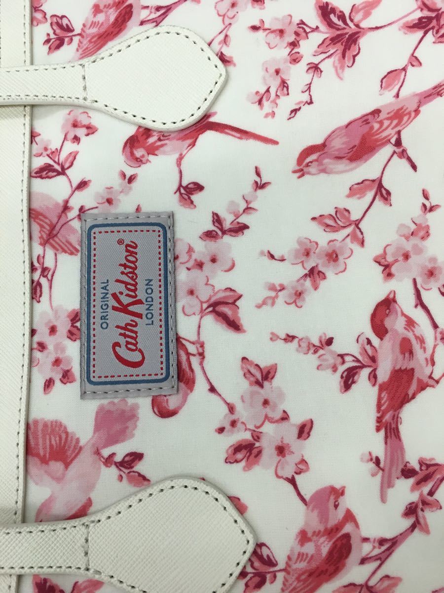 キャスキッドソン　ピンク　トート　バッグ　鳥　Cath kidston かばん