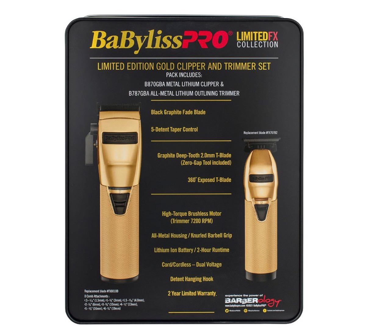 BaByliss PRO LimitedFX Gold バリカン シェーバー トリマー