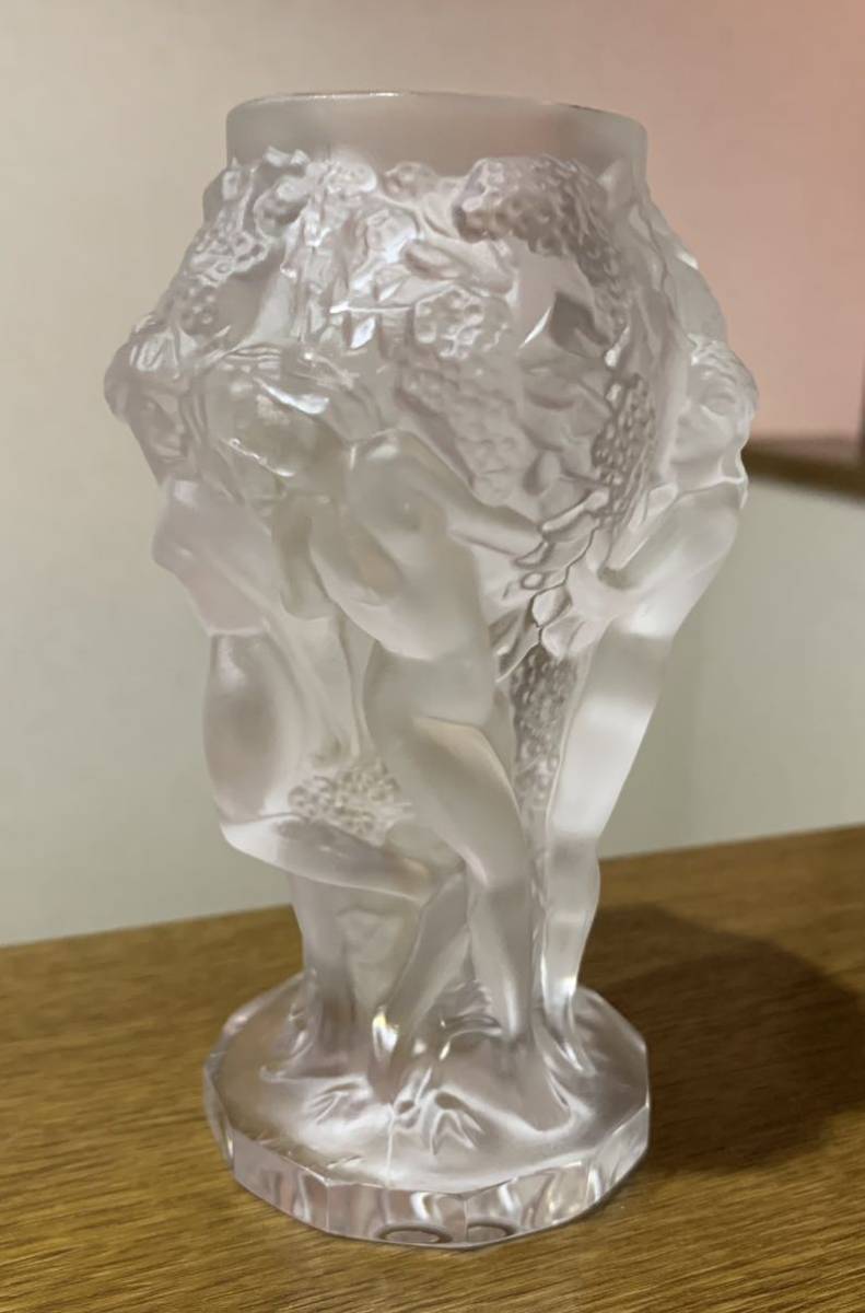 レア ラリック ボヘミアンガラス ヌード 花瓶 1930年代 Lalique 工芸品