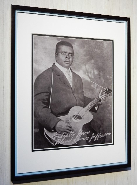 ブラインド・レモン・ジェファーソン/パブリシティー・フォト額装/Blind Lemon Jefferson/ブルーズギター/Blues Guitar/レトロビンテージ_画像1