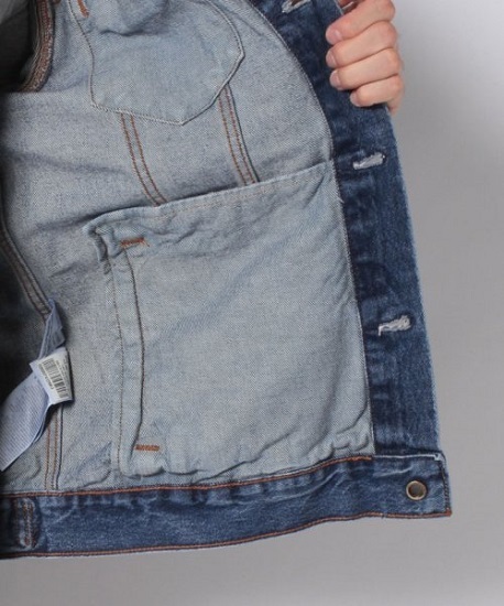 リーバイス JAPAN:M メイド＆クラフテッド トラッカージャケット 定価24200円 Levi's TYPE III BUSTER ダメージ デニム ジージャン_画像7