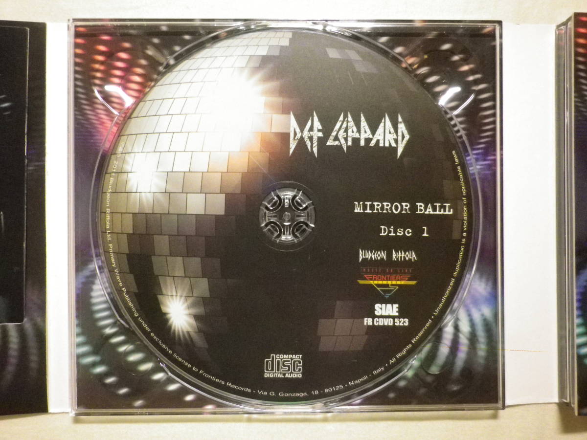 2CD＋DVD 『Def Leppard/Mirro Ball～Live ＆ More(2011)』(FR CDVD 523, Италия  пластинка ,... упаковка )