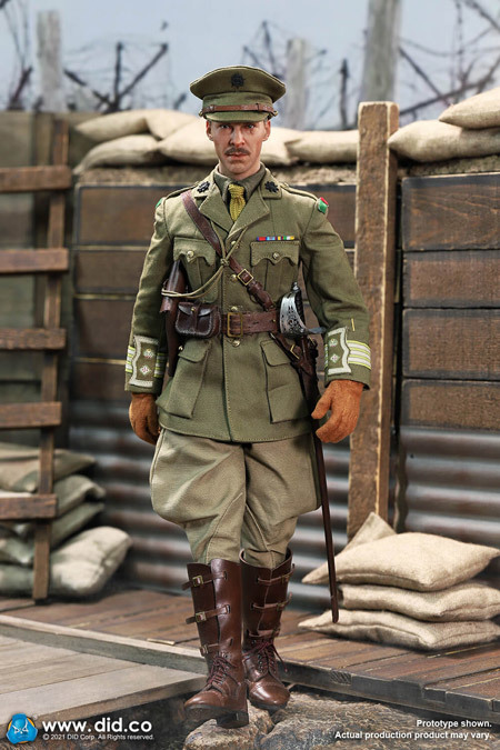 B11012 第一次世界大戦 イギリス軍 士官 マッケンジー大佐 1/6スケールフィギュア WW1 British Officer - Colonel Mackenzie_画像1