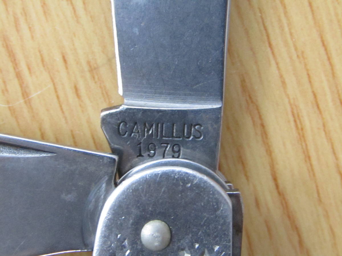超希少！ CAMILLUS社製 カミラス 1979年製　USアーミーナイフ　アメリカ軍用　サバイバル　4徳ナイフ　ポケット　海軍　当時物
