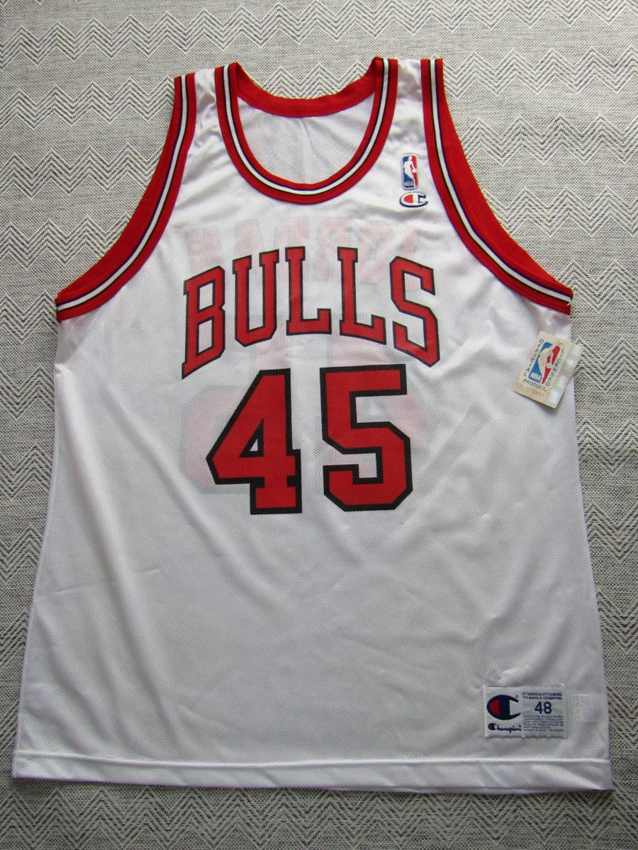 NBA JORDAN #45 BULLS マイケル・ジョーダン シカゴ・ブルズ Champion チャンピオン製 ヴィンテージ ユニフォーム 当時物  ゲーム