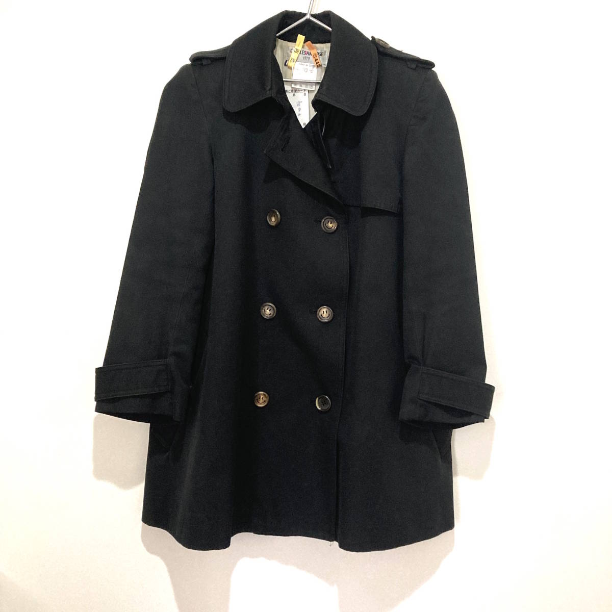 最新人気 Anastase Charles シャルルアナスタス 2012年コレクション ノーベルト Aライン 黒 トレンチコート Sサイズ 最新人気 Anastase Charles シャルルアナスタス 2012年コレクション ノーベルト Aライン 黒 トレンチコート Sサイズ