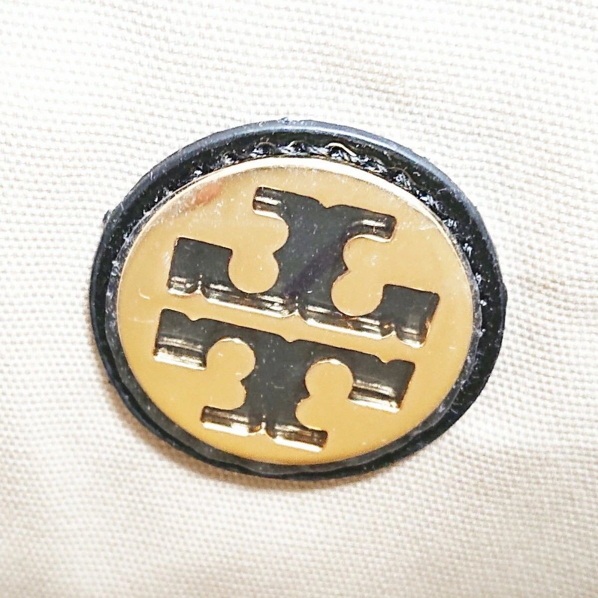 超美品】TORY BURCH(トリーバーチ) トートバッグ 黒 ナイロン×エナメル