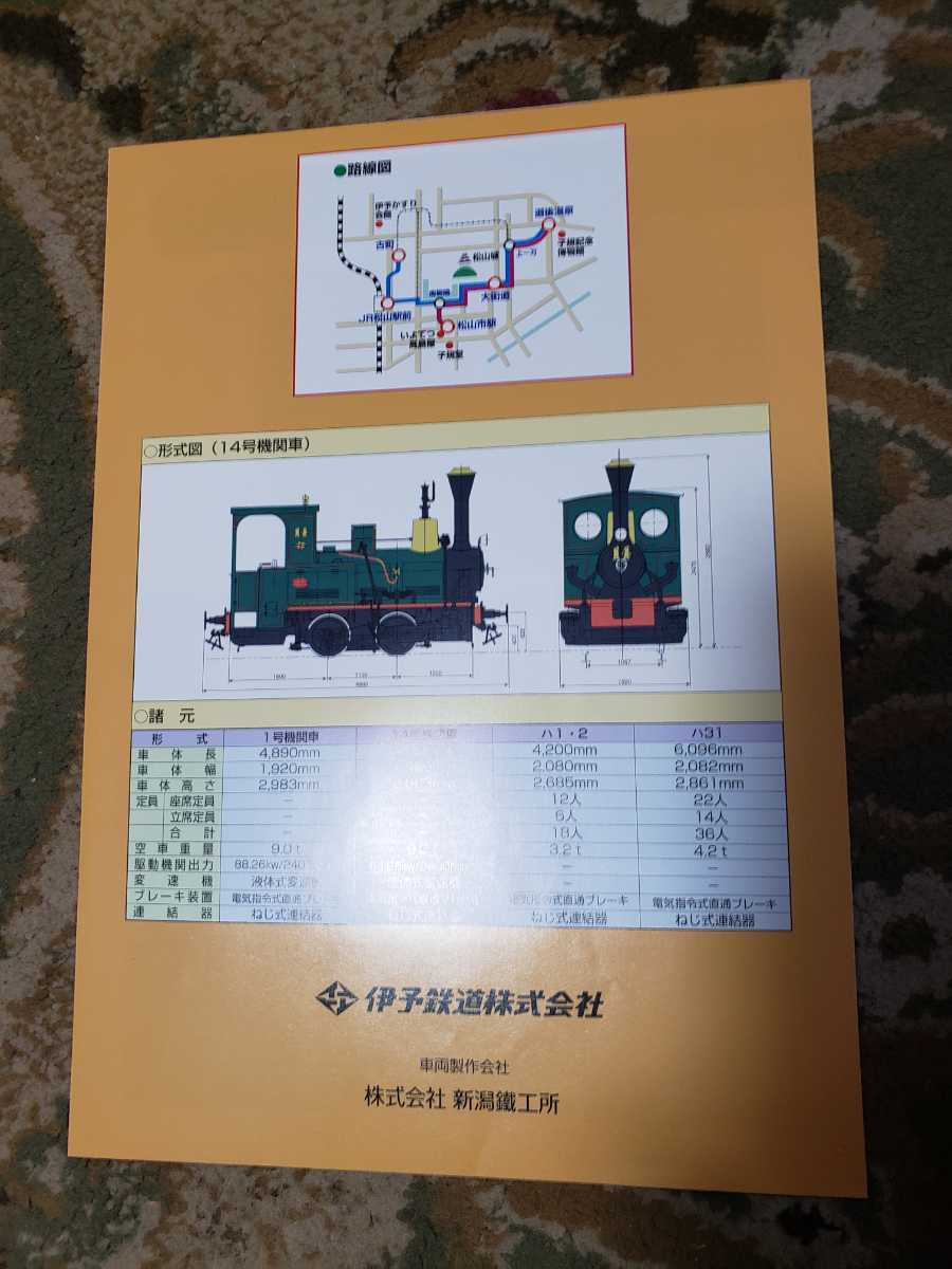 伊予鉄　伊予鉄道　坊ちゃん列車　機関車 パンフレット 2002年 カタログ 貴重品_画像4