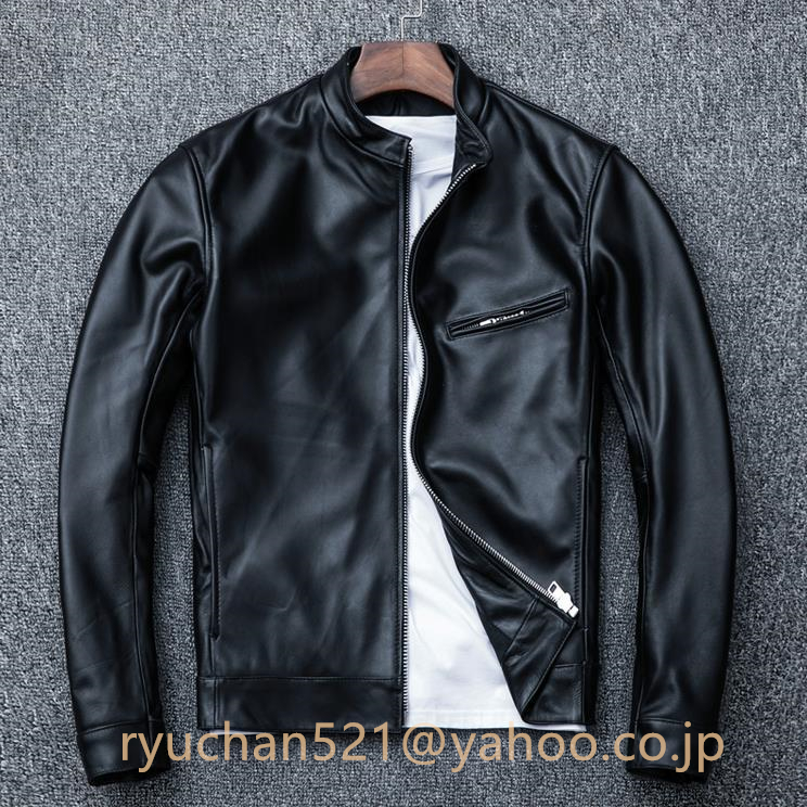 特売!秋冬新作 シープスキン スタンドカラー シングルライダース