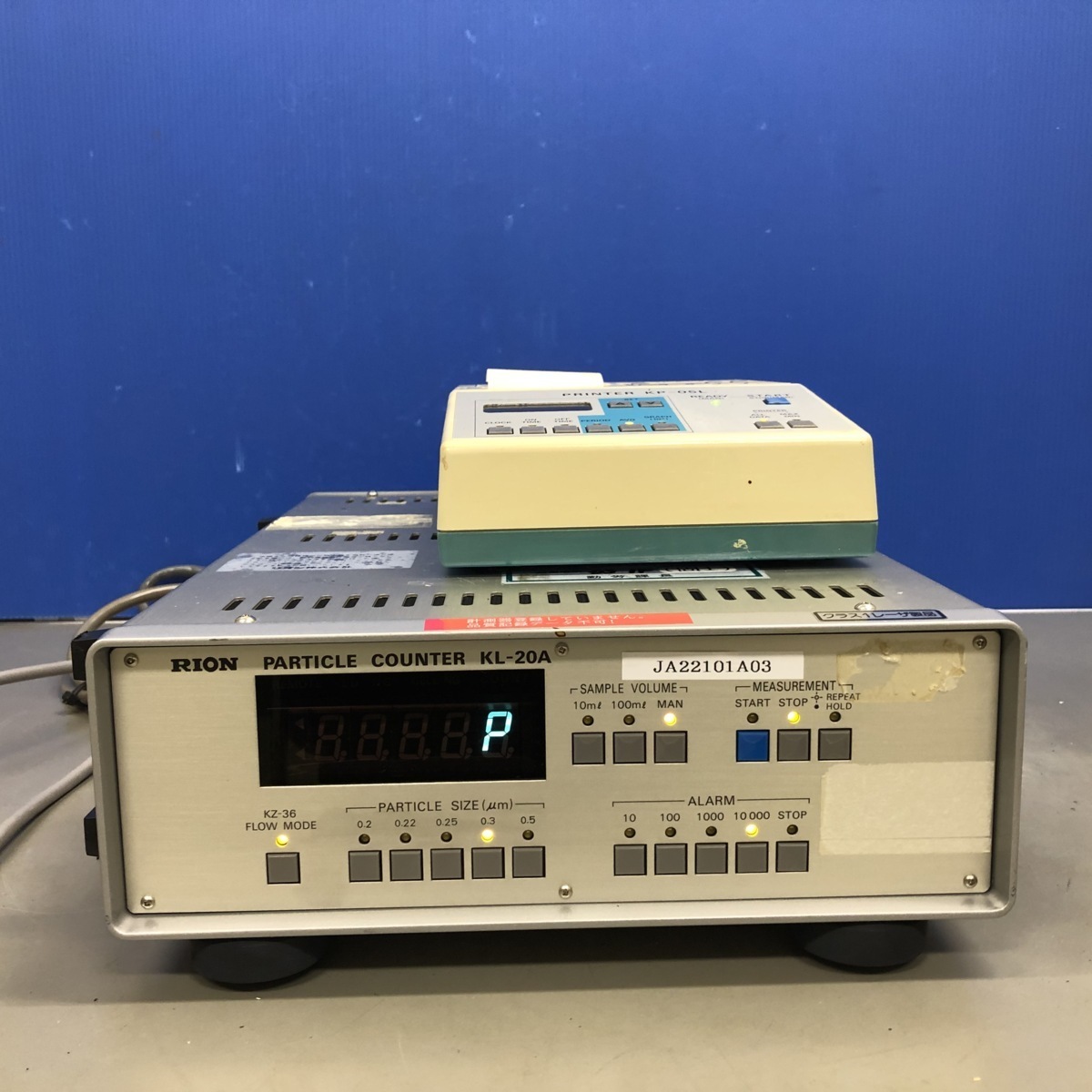 リオン株式会社 光散乱式自動粒子計数器 KL-20A AC100V 45VA リオン株式会社 光散乱式自動粒子計数器 KL-20A AC100V 45VA