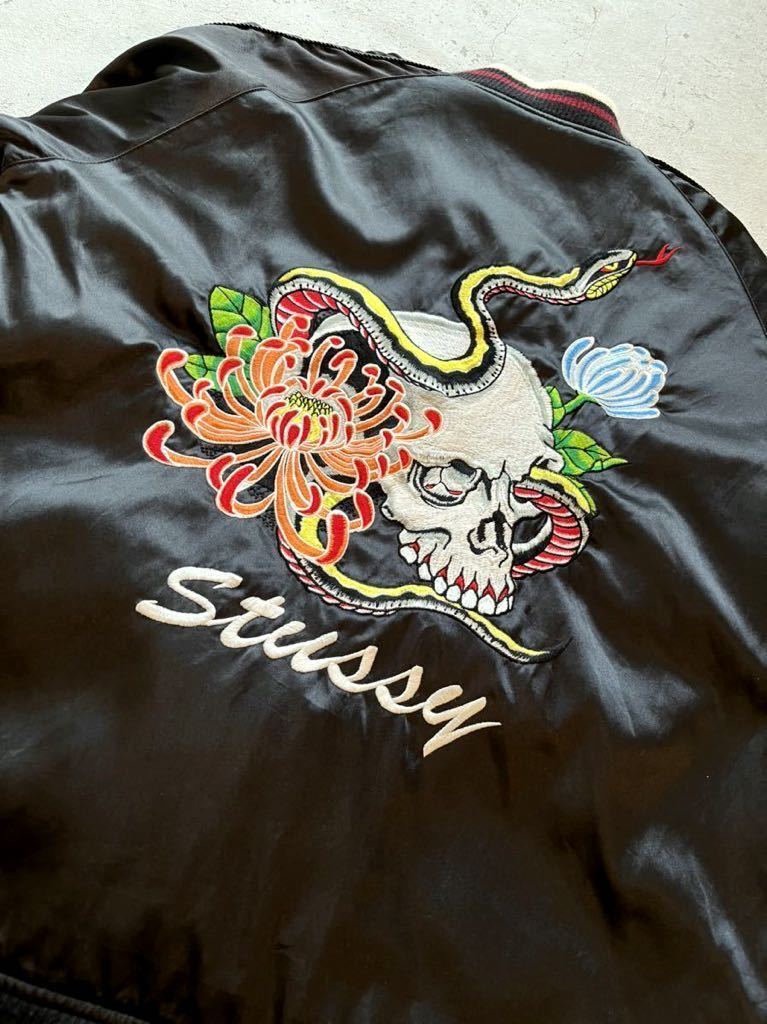 希少 STUSSY SKULL & SNAKE SOUVENIR JACKET ステューシー 希少 STUSSY SKULL & SNAKE SOUVENIR JACKET ステューシー