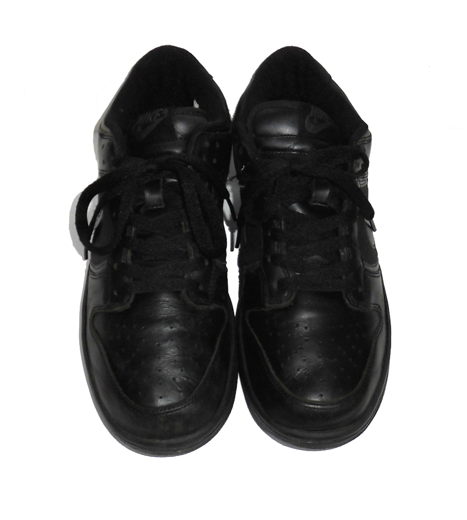 ◆美品 NIKE ナイキ DUNK LOW ダンクロー 309431-008 BLACK/BLACK-ANTHRACITE 26.0cm 2005年製_画像2