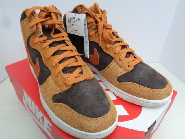 即決 28cm 国内正規品 新品未使用 NIKE DUNK HIGH PRM "DARK CURRY" ナイキ ダンク ハイ ダークカレー US10 DD1401 200_画像4