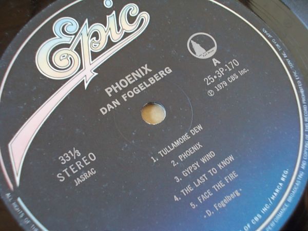 P6852　即決　LPレコード　ダン・フォーゲルバーグ『フェニックス』　帯付　国内盤_画像3