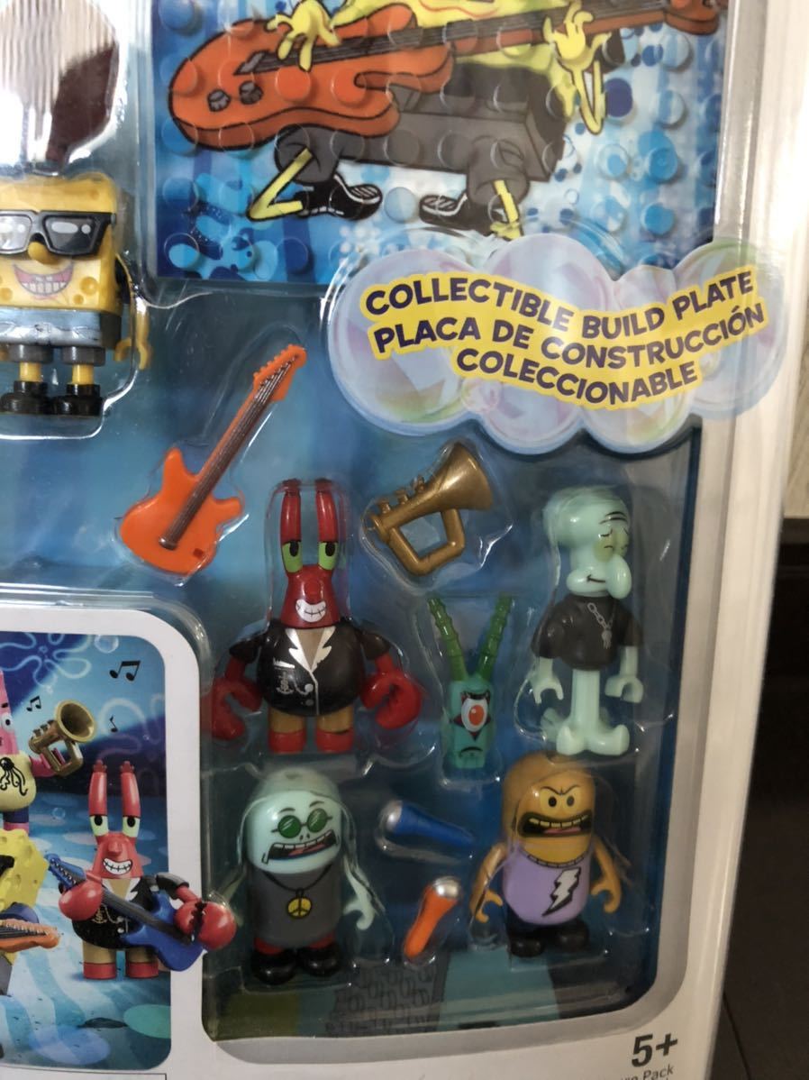 スポンジボブ メガブロック ロックバンド フィギュア パック SpongeBob ROCK BAND FIGURE PACK パトリック イカルド カーニさん_画像5