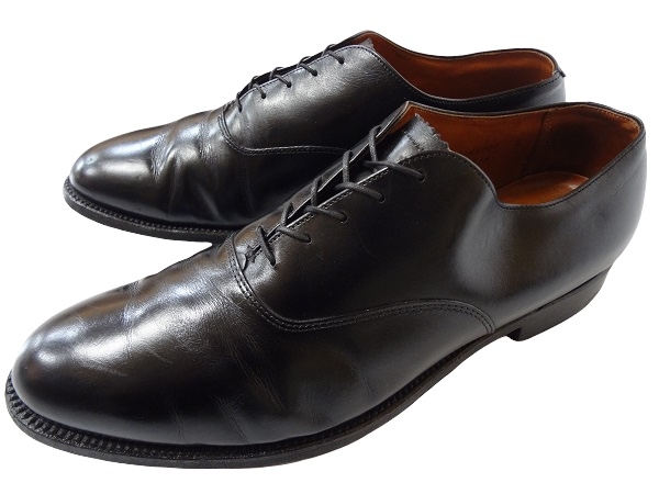 ビッグサイズ 良品 レア ALDEN オールデン プレーントゥ内羽根ドレスシューズ #932 黒 USA製 US11D アバディーンラスト アメリカ製 革靴