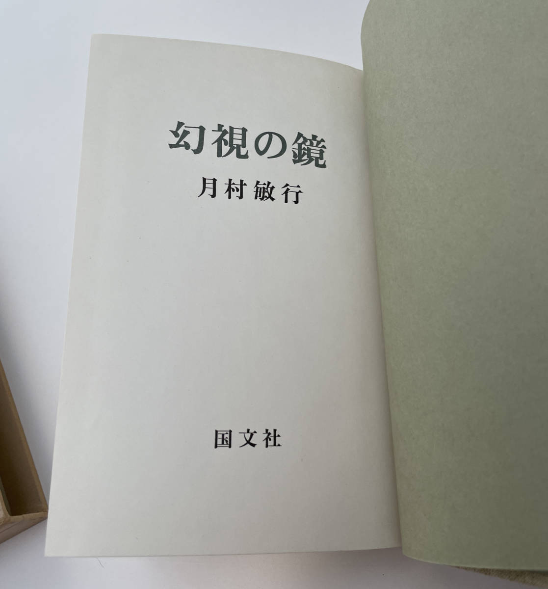 月村敏行「評論集　幻視の鏡」国文社　昭和51年発行_画像3