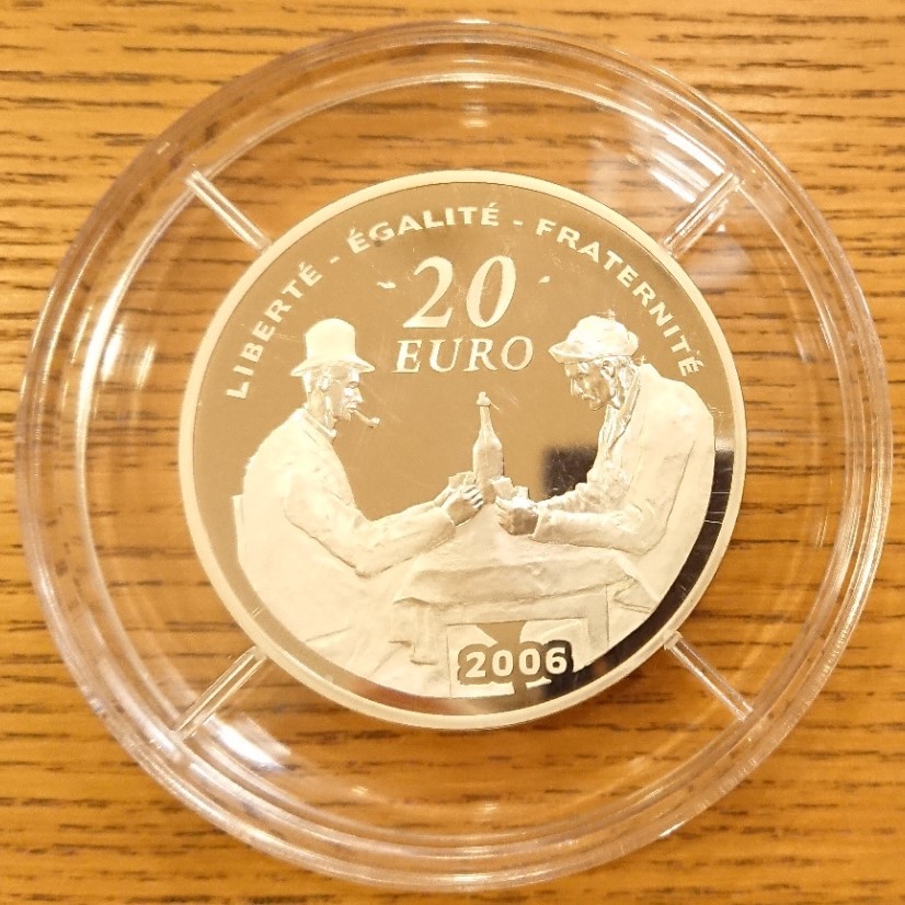 2006 フランス セザンヌ追悼 100周年 20ユーロ ５オンス プルーフ銀貨 - 4
