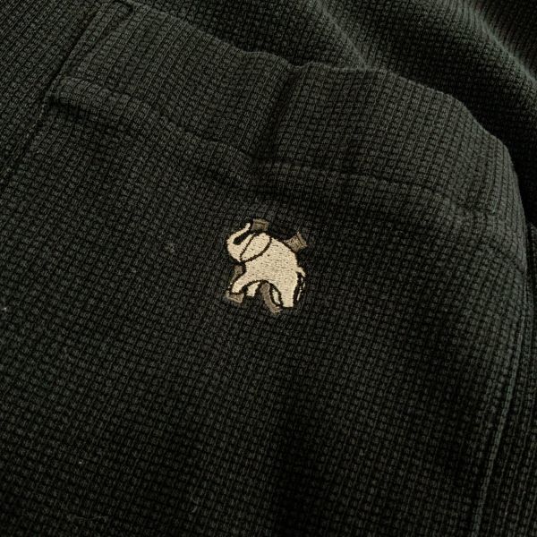 雰囲気抜群 KENZO GOLF ケンゾーゴルフ 刺繍ロゴ 長袖 ポロシャツ メンズ 3 L ブラック golfの画像7