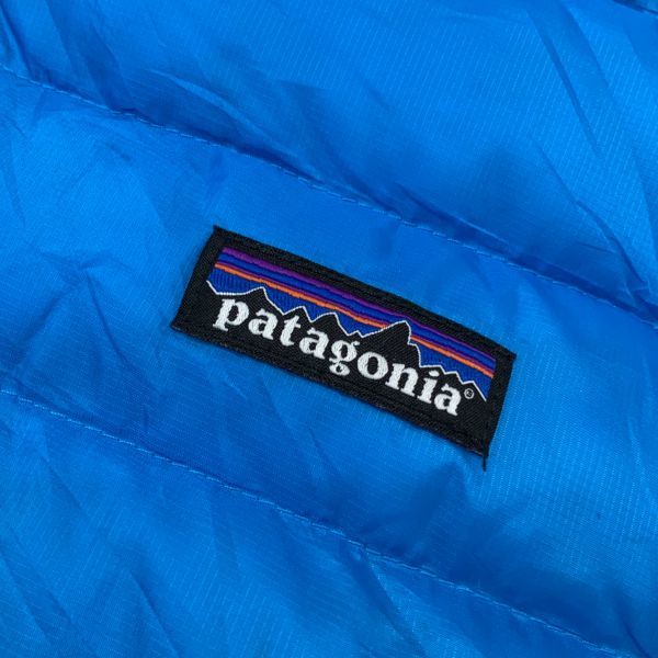 良品 patagonia パタゴニア ダウンベスト ボーイズ XXL レディース ML相当 アウトドア キャンプ 登山_画像7