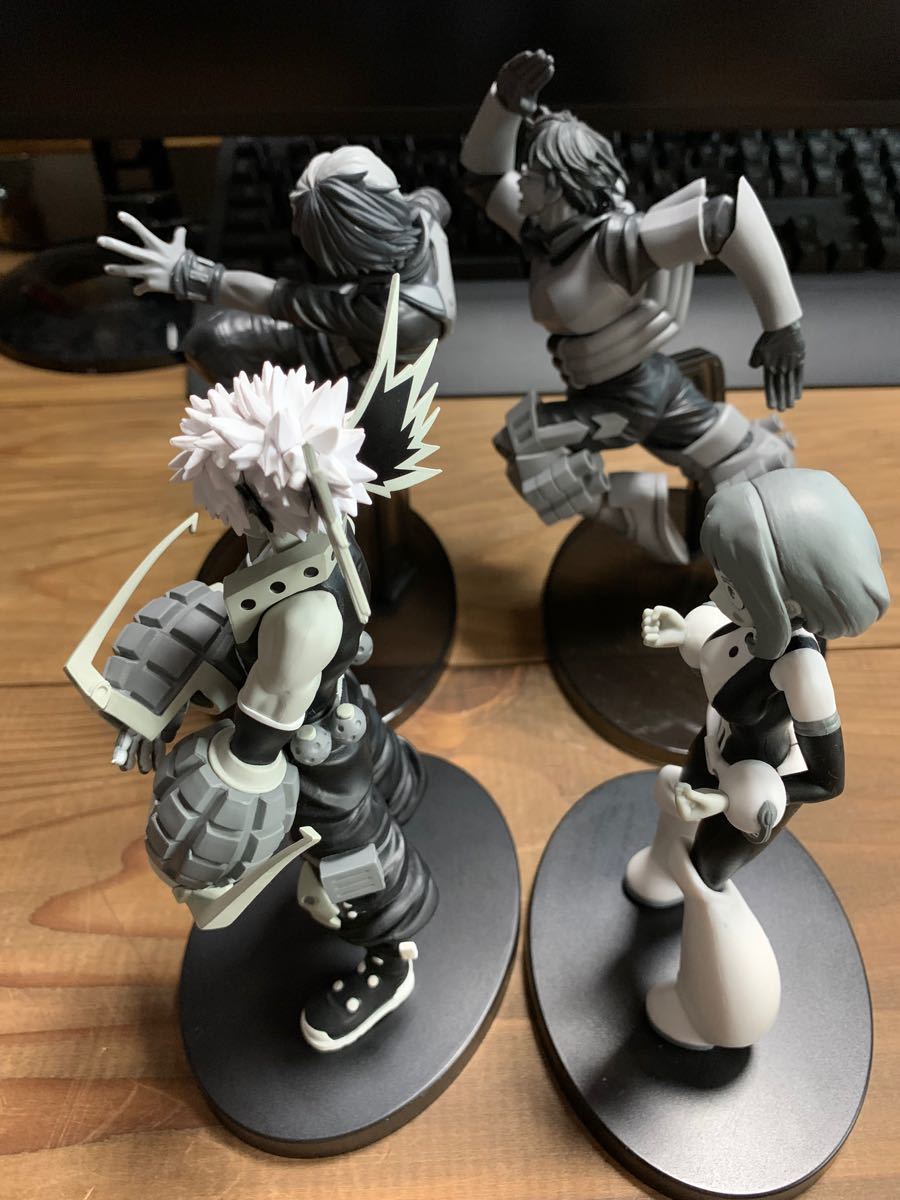 僕のヒーローアカデミア フィギュア 白黒 モノクロ 4体 セット 僕のヒーローアカデミア フィギュア 白黒 モノクロ 4体 セット