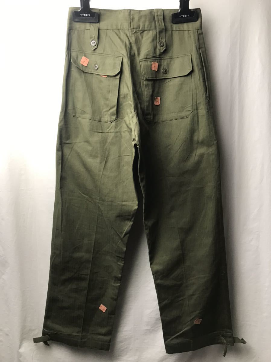 40s Vintage милитари America армия Англия армия HBTg LUKA брюки g LUKA брюки WW2 неиспользуемый товар 