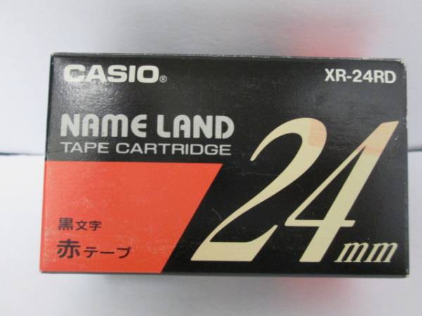 柔らかな質感の 日本初の ネームランドテープ 24mm 赤テープ XR-24RD gnusolaris.org gnusolaris.org