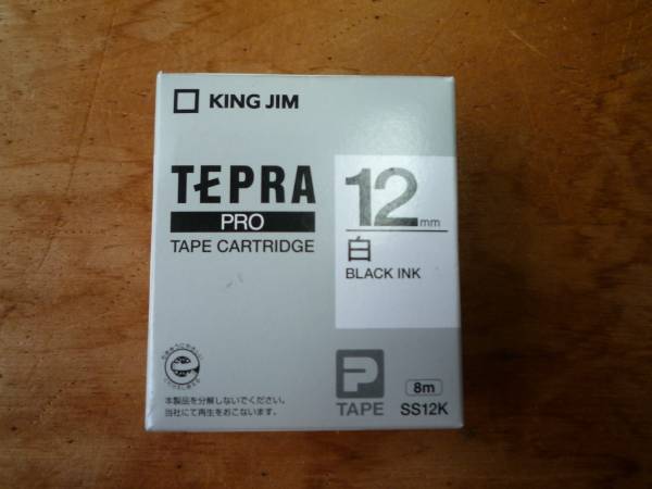 TEPRA white 12mm( unopened goods )