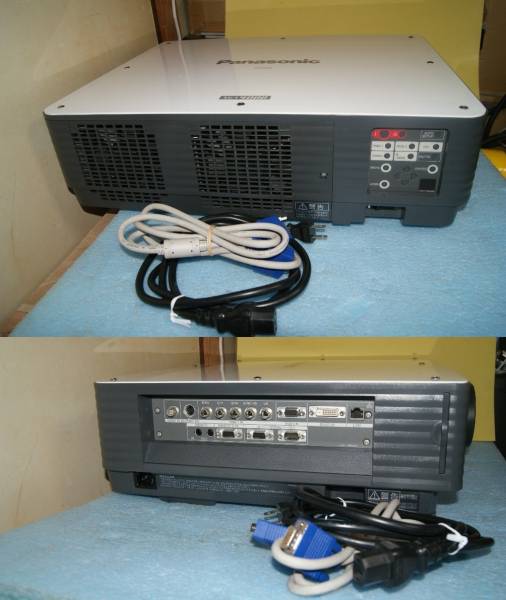 PANASONIC プロジェクター　PT-D4000 ★4000ルーメン　HDMI 対応可能　HDMI/DVI変換アダプタおまけ　動作確認済 美品_画像2