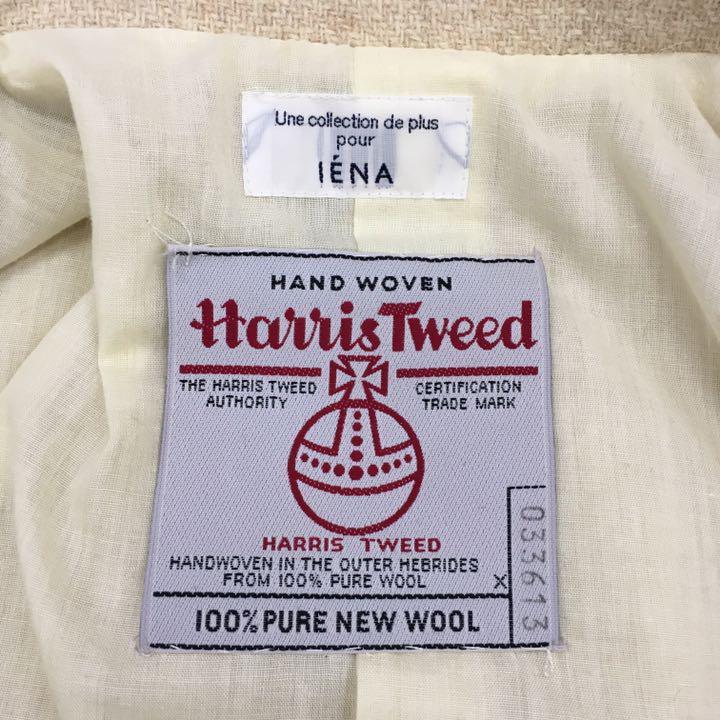 IENA × Harris Tweed イエナ ハリス ツイード テーラードジャケット ピュアニューウール レディース